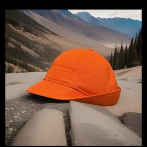 Young An Headwear Blaze Orange Ear Cover Hunting Cap Sz L Vintage Fedora Hat